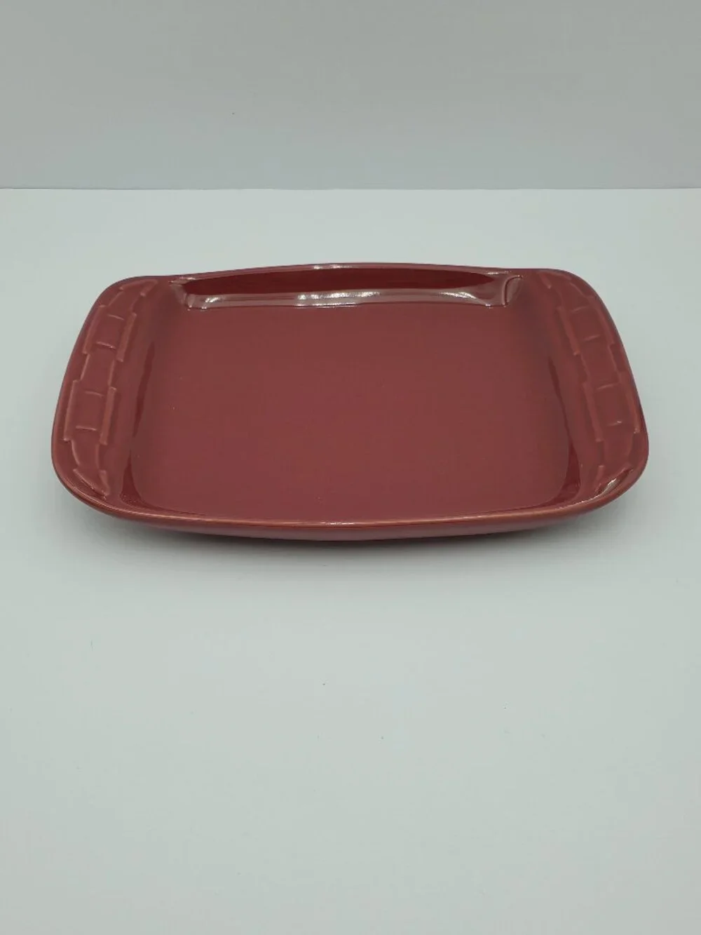 Longaberger Woven Traditions Paprika Appetizer Plate Snack Tray